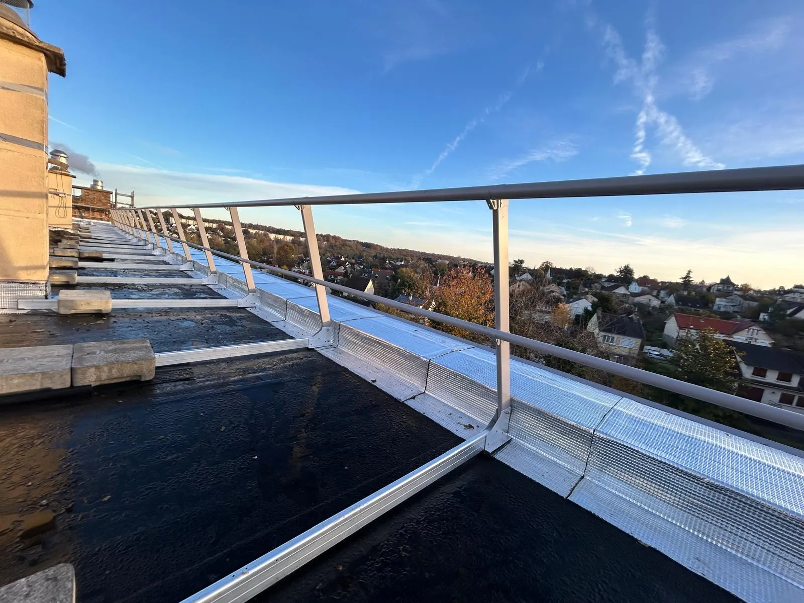Garde-corps toiture-terrasse - Île-de-France