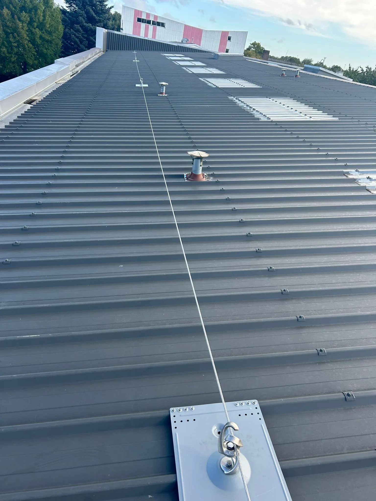 Lignes de vie sur couverture bac acier